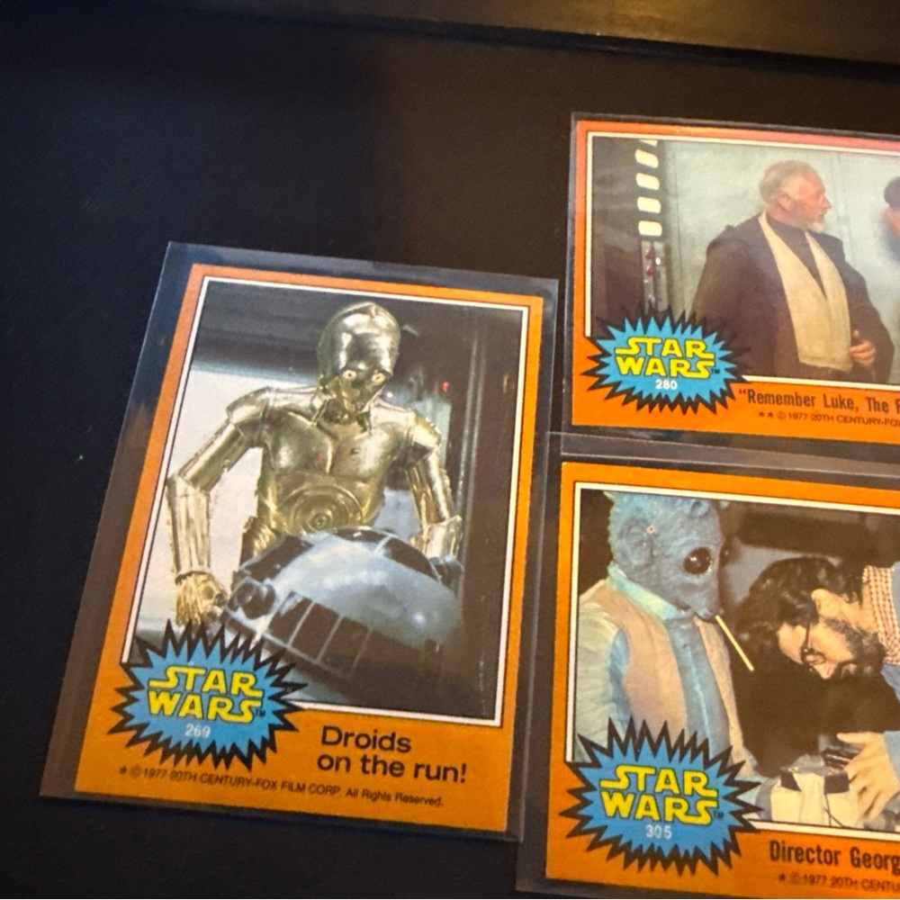 Star Wars Trading Cards - Gold and Orange